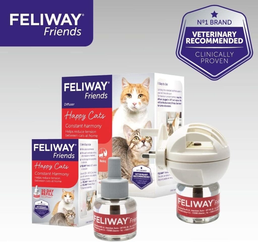 FELIWAY Friends 30 Day Refill, helps to reduce conflict in multi-cat households, helping cats get along better - 48ml