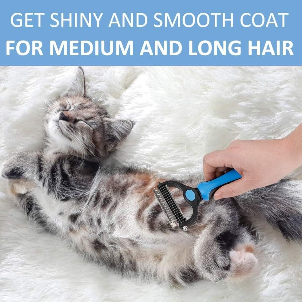 Self-Cleaning Slicker Brush for Dogs Cats: Dog brushes for Grooming for Shedding Tangles Hair Gently Deshedding Cat Brush for Short Haired Cats Long Haired Cats