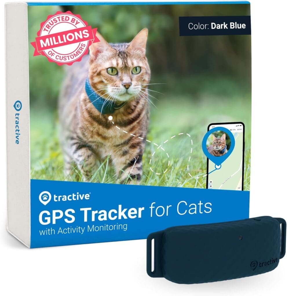 Tractive GPS Cat Tracker | Market Leader | Real-Time Location Tracking | Location History | Monitor Activity