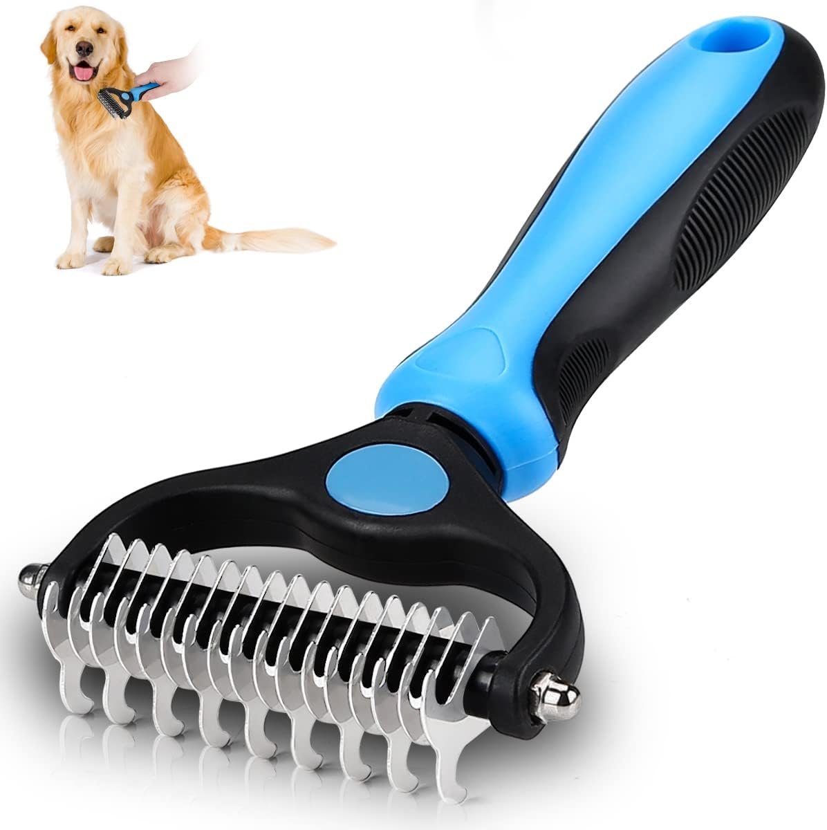 double sided dog brush review